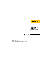 Thumbnail of document Manual - 107 Pocket Digital Multimeter